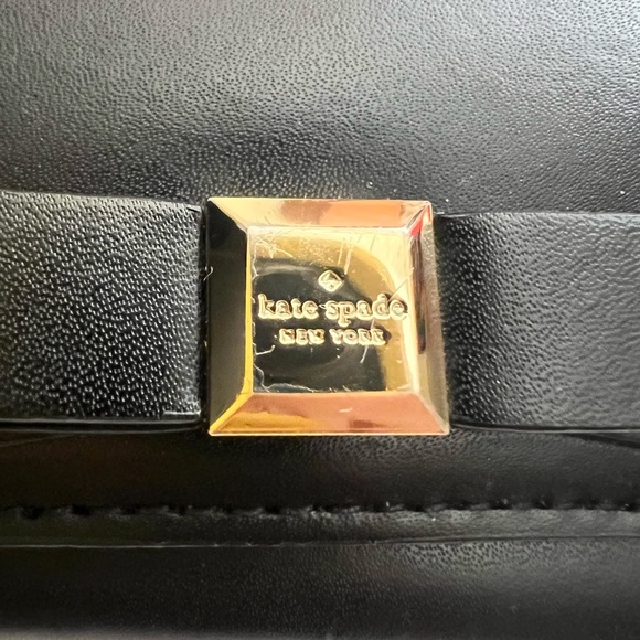 Kate Spade Black Leather Card Holder - Picture 2 of 11